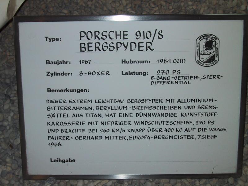 Porsche 910/8 Bergspyder - 1967
